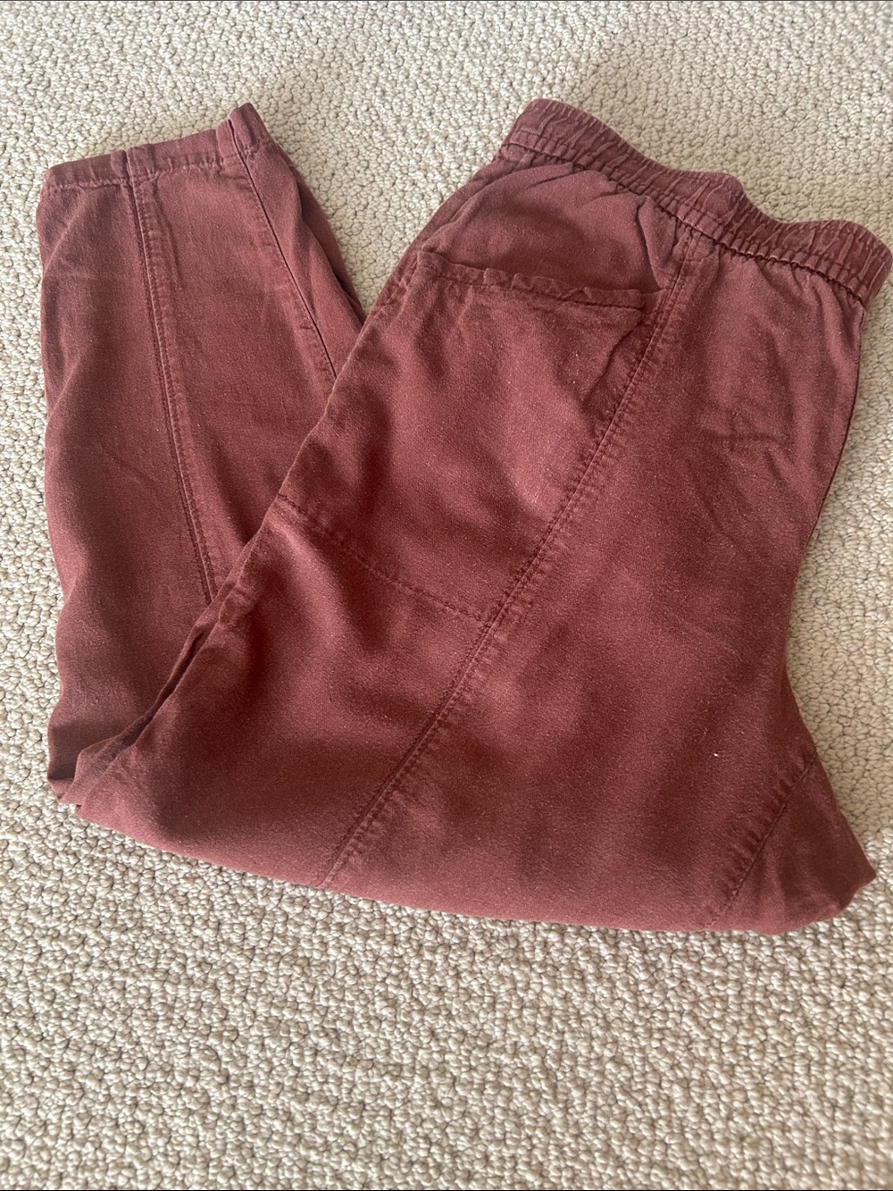 Old Navy Wide-Leg Pants in Rust Brown